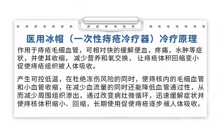 伊喜畅医用痔疮冰帽孕妇产后痔疮内外混合痔肛门瘙痒物理降温冷敷凝胶