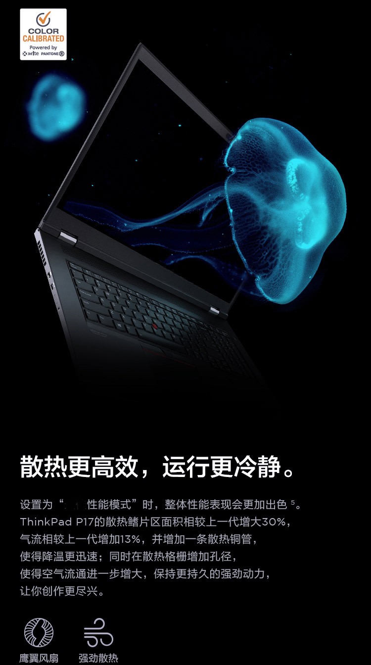 联想thinkpad p17 专业移动图形工作站 17.3英寸大屏