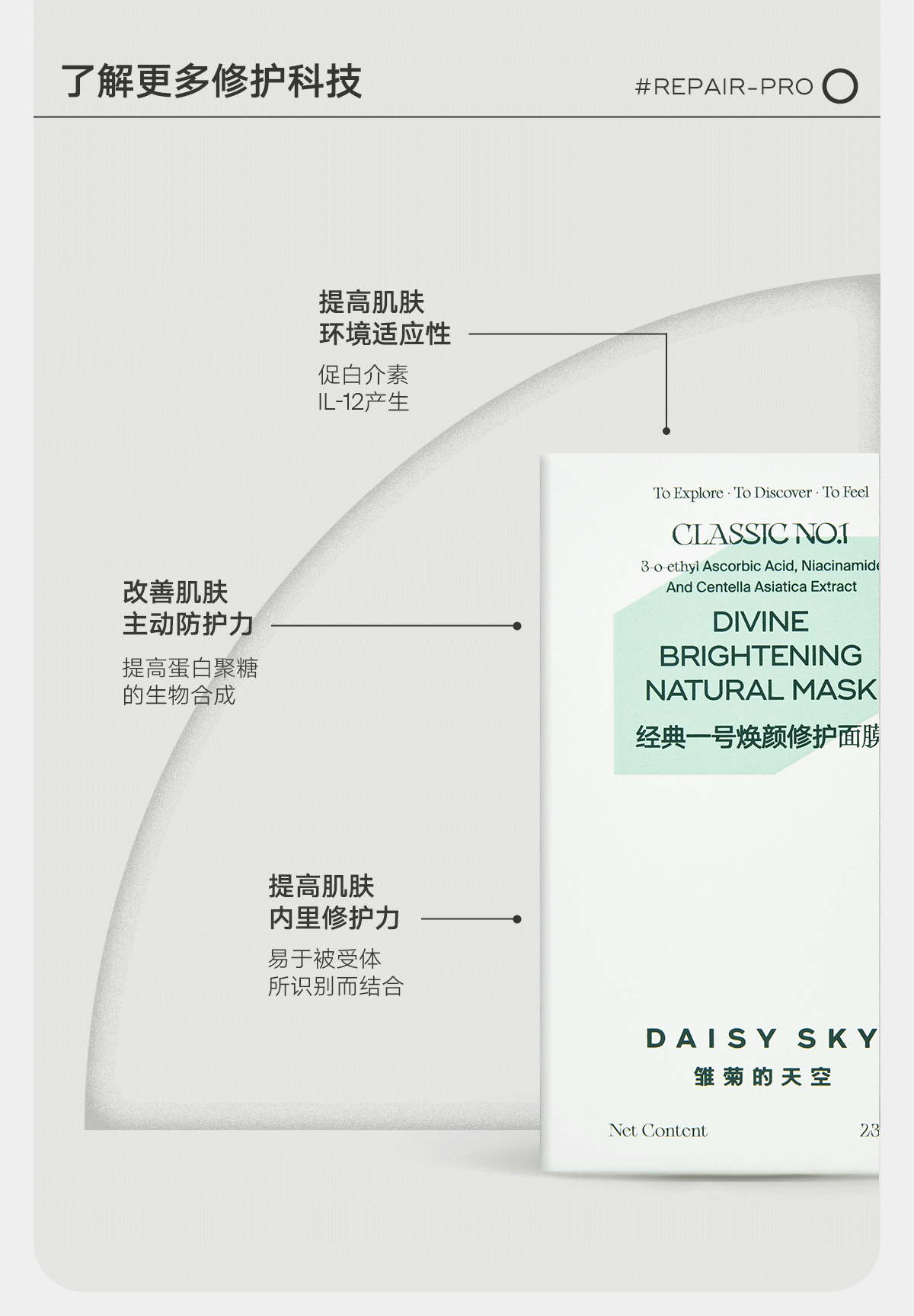 雏菊的天空经典一号面膜2片装+翡冷翠Q油0.5ml*2翡冷翠体验装 1个ID限1份 经一面膜+次抛