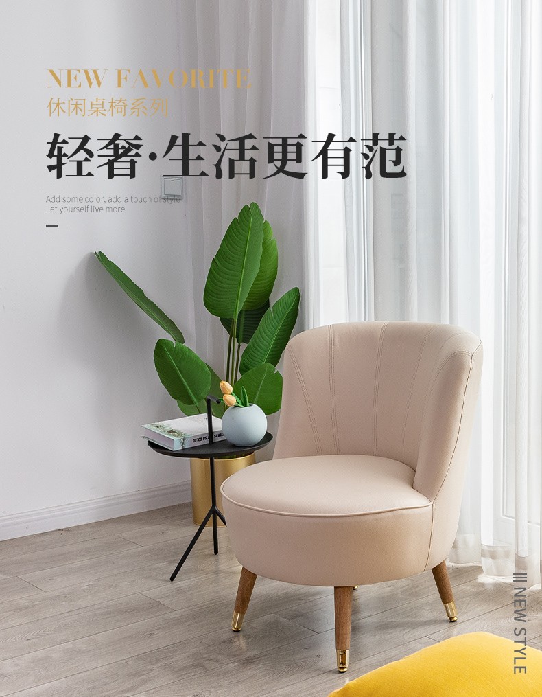 懒悠悠 北欧轻奢单人沙发椅简约现代网红懒人客厅休闲洽谈卧室阳台小沙发 墨绿色（单椅）