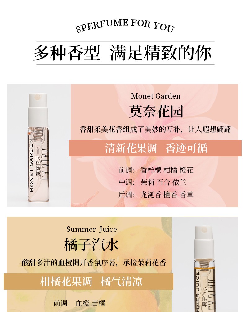 娜赛儿（LASTAR） 【情人节礼物送女友】香水小样女士礼盒3ml*8支装香水女士香氛 蜜语礼盒