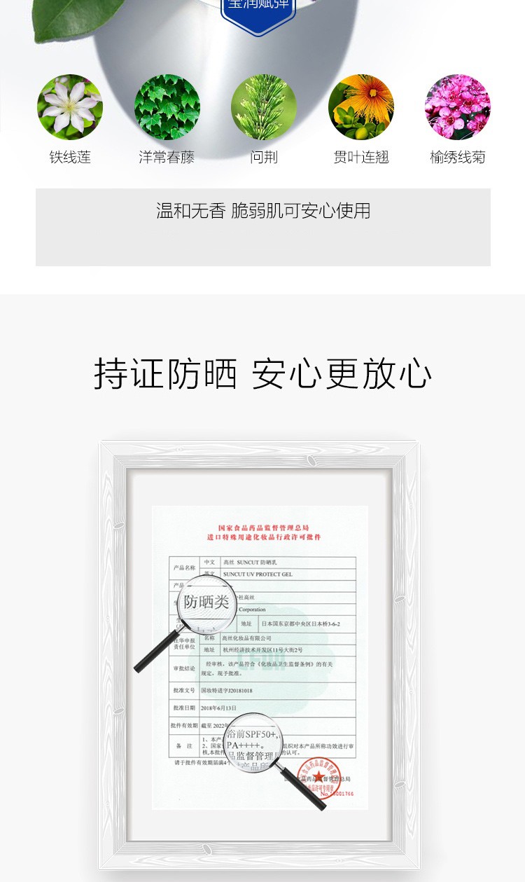 高丝（Kose）防晒霜乳隔离紫外线防水汗军训防晒男女户外面部身体防晒液蓝胖子 【水感透气】蓝胖子防晒霜160g