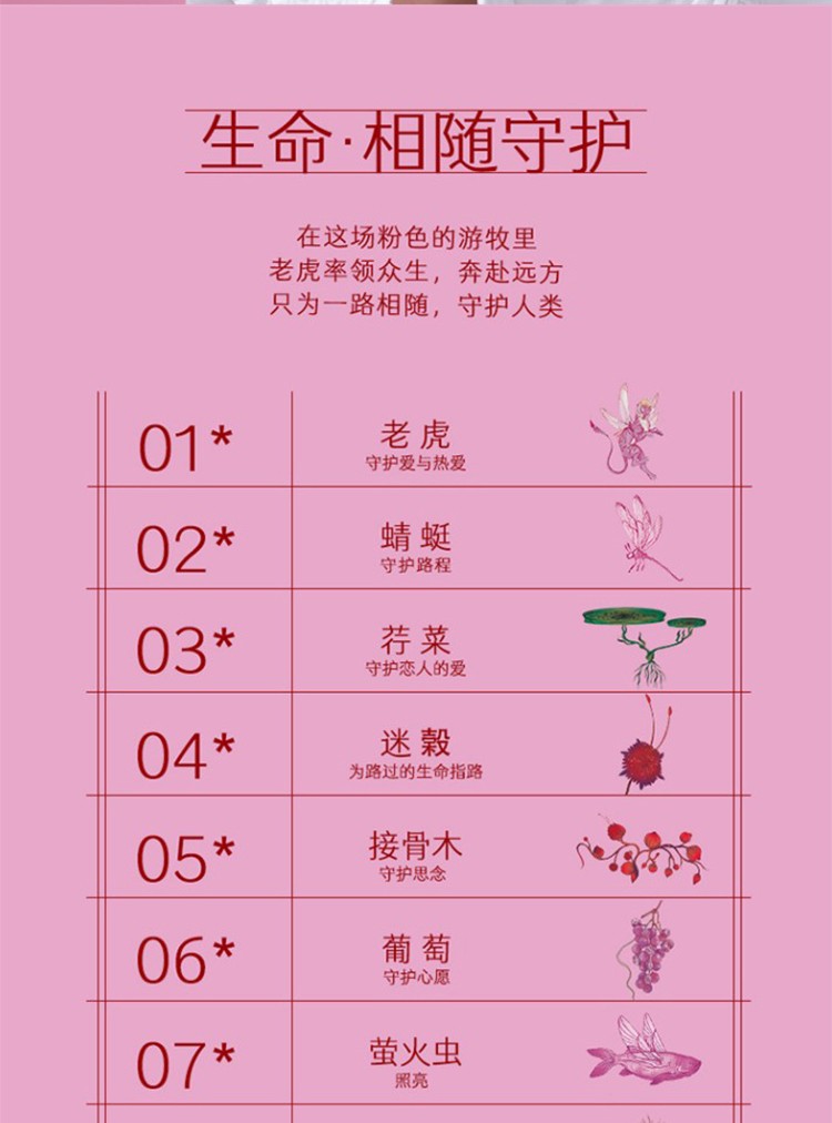 玛丽黛佳（MARIE DALGAR）（生日礼物）浓郁境界唇膏游牧粉虎限定礼盒粉红管生日礼物 游牧粉虎礼盒