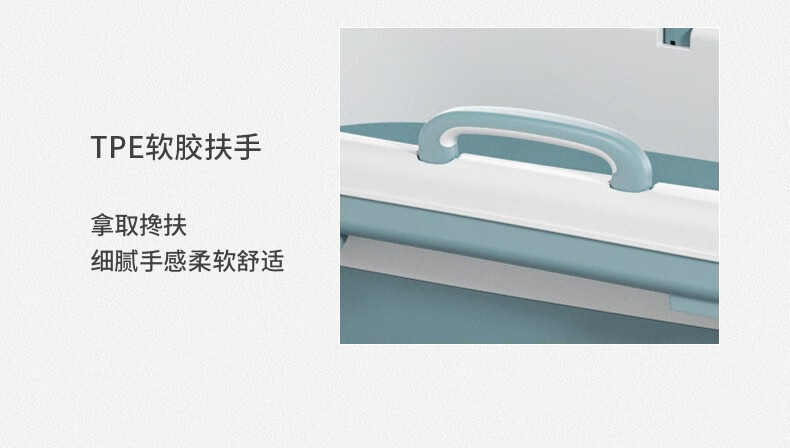 泡澡桶折叠浴桶洗澡桶成人可折叠浴盆婴幼儿大人儿童洗澡盆家用洗澡神器加厚全身塑料大人浴缸大号浴盆 【普通特价款】蓝色小号  无盖