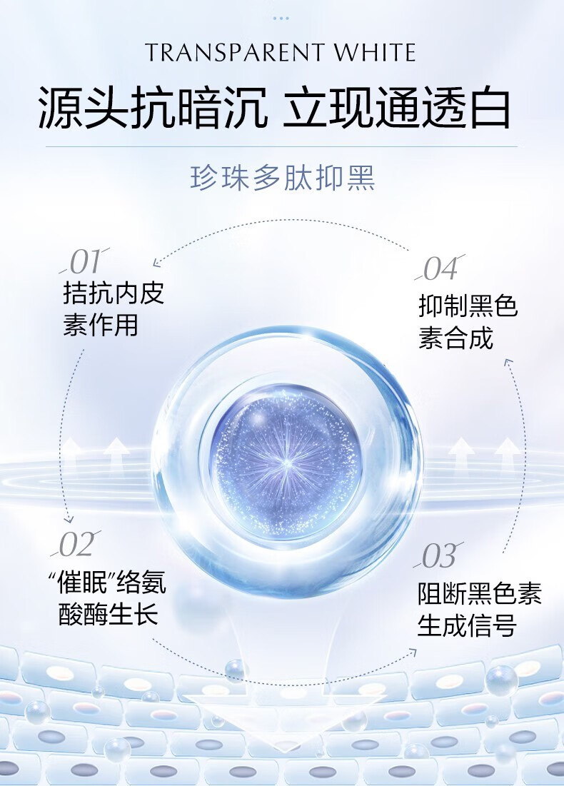 欧诗漫珍珠白爽肤水补水保湿水修护提亮 珍珠玻尿酸彭润精华水150ml