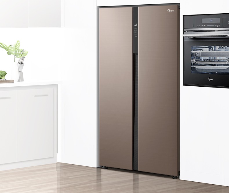 美的(Midea)541升冰箱对开门变频一级能效风冷无霜智能双开门冰箱BCD-541WKPZM(E)