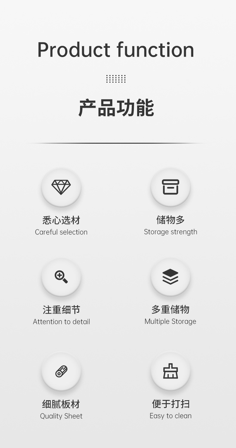 古达电脑桌台式简约家用书桌书架一体卧室学生学习桌简易办公写字桌子 橡木色【80*48*120cm】双柜门