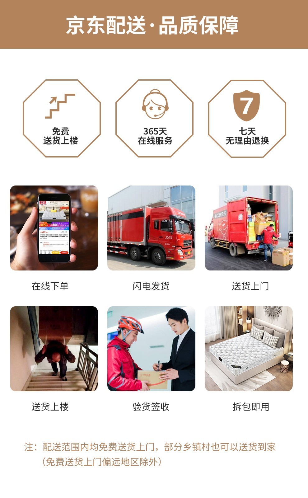 清寻床垫 席梦思榻榻米弹簧床垫 天然乳胶3E环保椰棕 1.8米 1.5m软硬两用支持定制床垫 A款（独立圆簧+提花织锦棉）12cm厚 1.5米*2.0米
