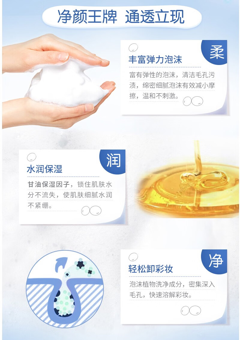 高丝（Kose）softymo 泡沫卸妆洗颜料卸妆由卸妆洁面乳卸妆洁面二合一日本进口 卸妆油 230ml