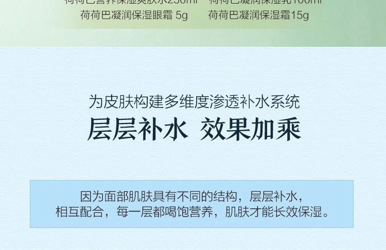 阿芙（AFU） 荷荷巴护肤礼盒水乳护肤品套装男女士爽肤水乳液化妆品补水保湿 荷荷巴水嫩礼盒