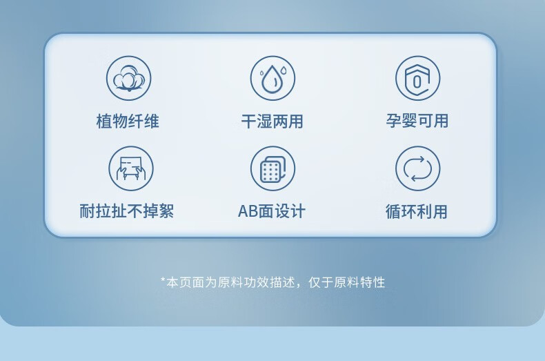 植物主义洗脸巾一次性洁面绵柔巾干湿两用擦脸巾抽取式洗脸巾院线用 加厚珍珠纹【100抽*3包】