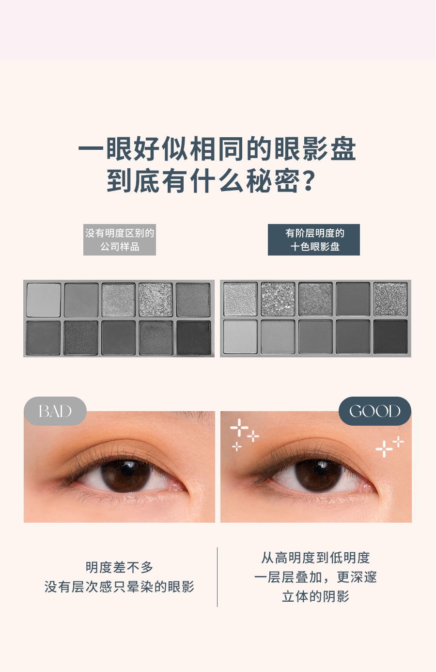 rom&nd romand十色眼影盘哑光珠光学生易上色不飞粉新款礼物 04# 深雾花园