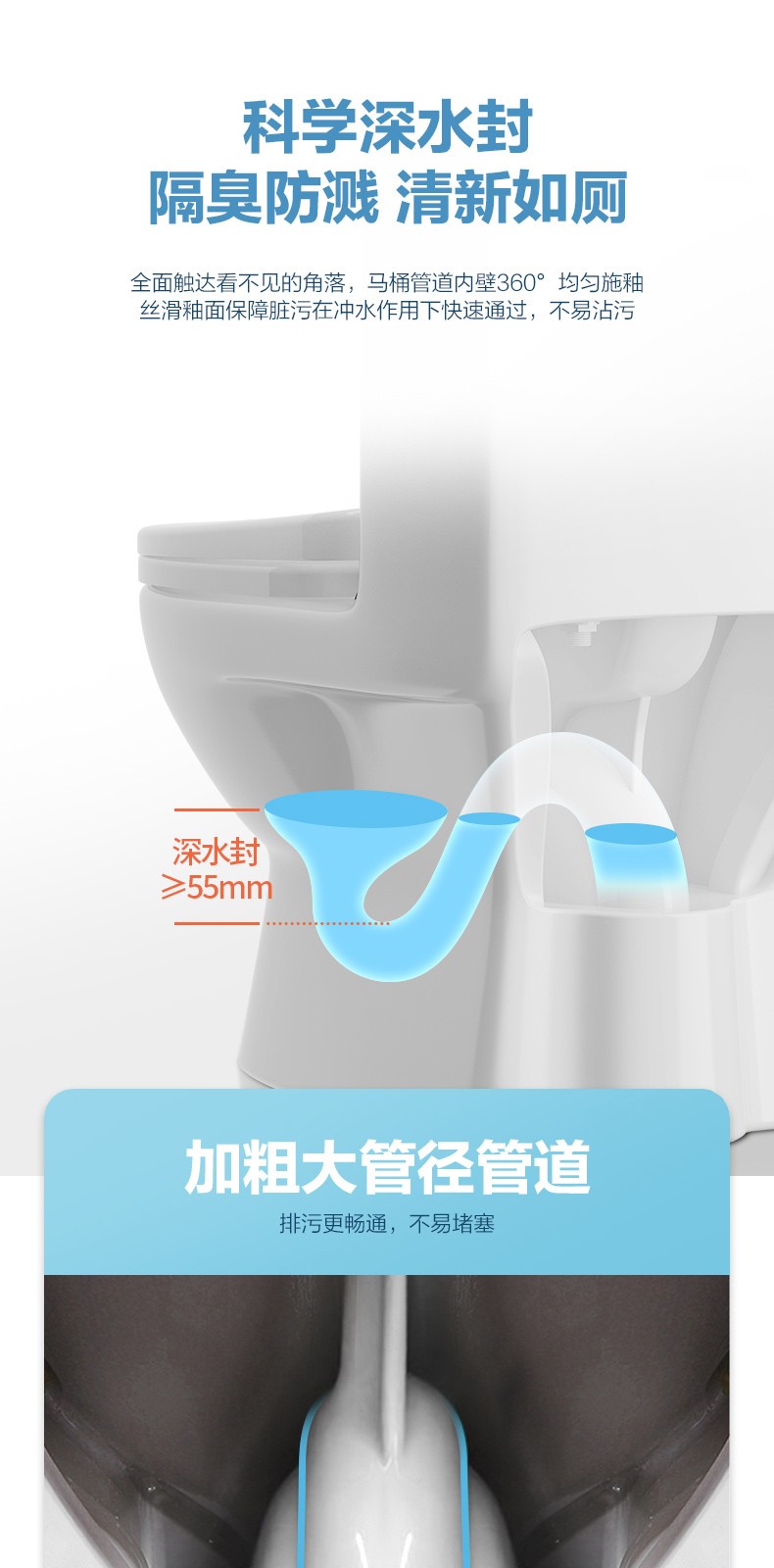 ARROW 箭牌卫浴 AE1207M/L 虹吸抽水马桶 新秀款 300mm 图6