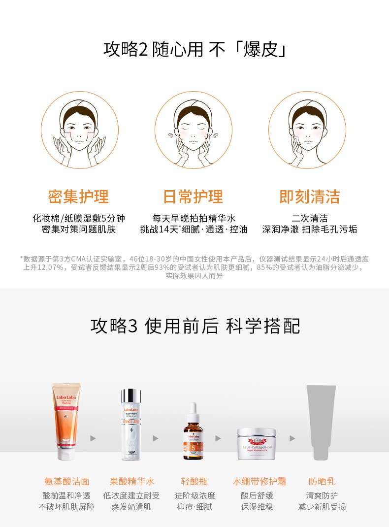 城野医生	（Dr.Ci:Labo） 毛孔收敛水225机能水果酸精华水补水保湿爽肤水提亮肤色化妆水 经典款毛孔收敛水100ml