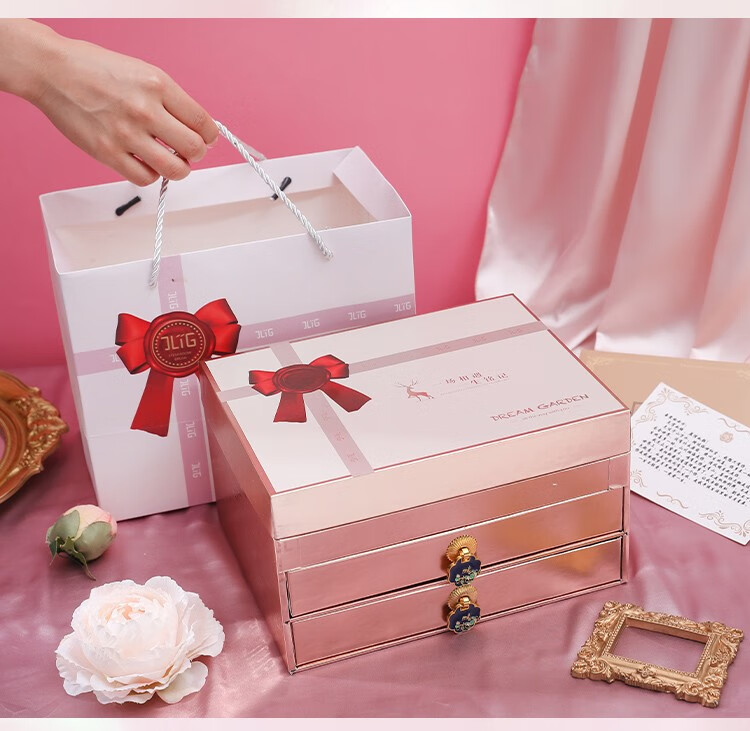 JLIG彩妆套装化妆品全套口红礼盒跨年圣诞节生日礼物女生送女朋友老婆 【一鹿有你21件套】成人实用走心