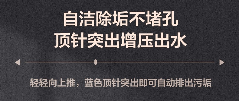 箭牌（ARROW） 手持花洒增压淋浴手持单花洒莲蓬喷头 增压多档手持花洒头（银色款）