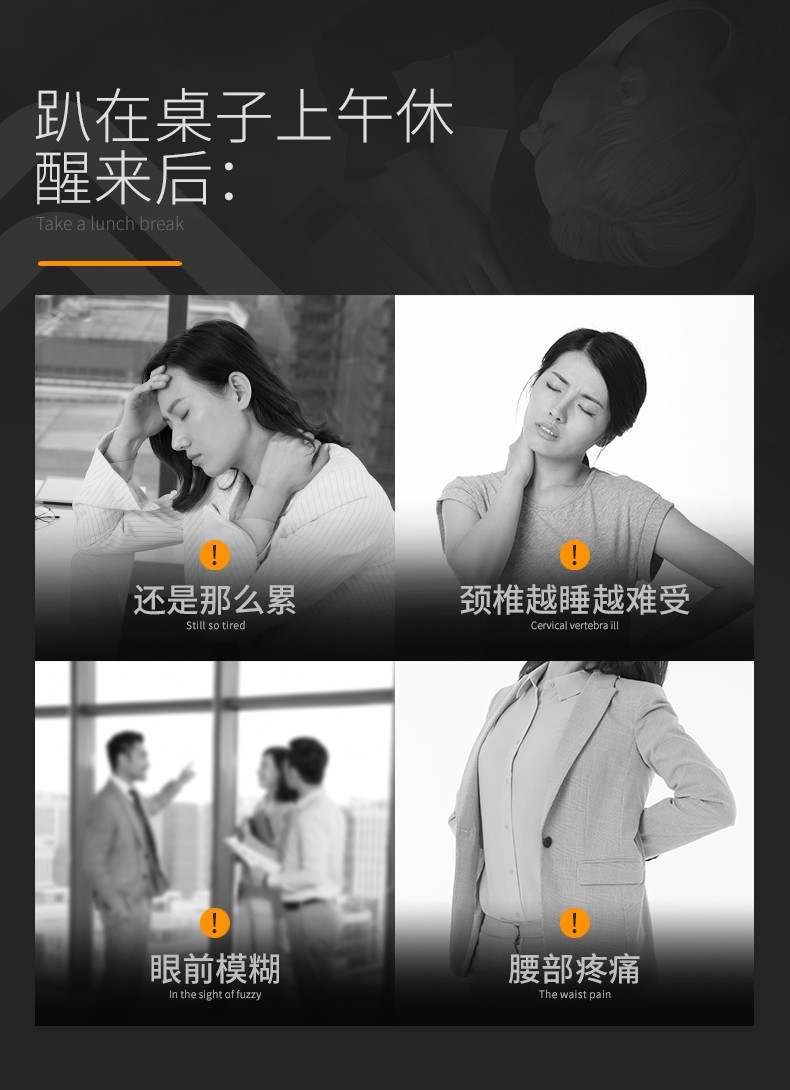 午憩宝折叠椅折叠床躺椅午休床午睡椅办公室懒人靠背逍遥休闲沙滩靠椅陪护床 【加宽加固】圆管酷黑