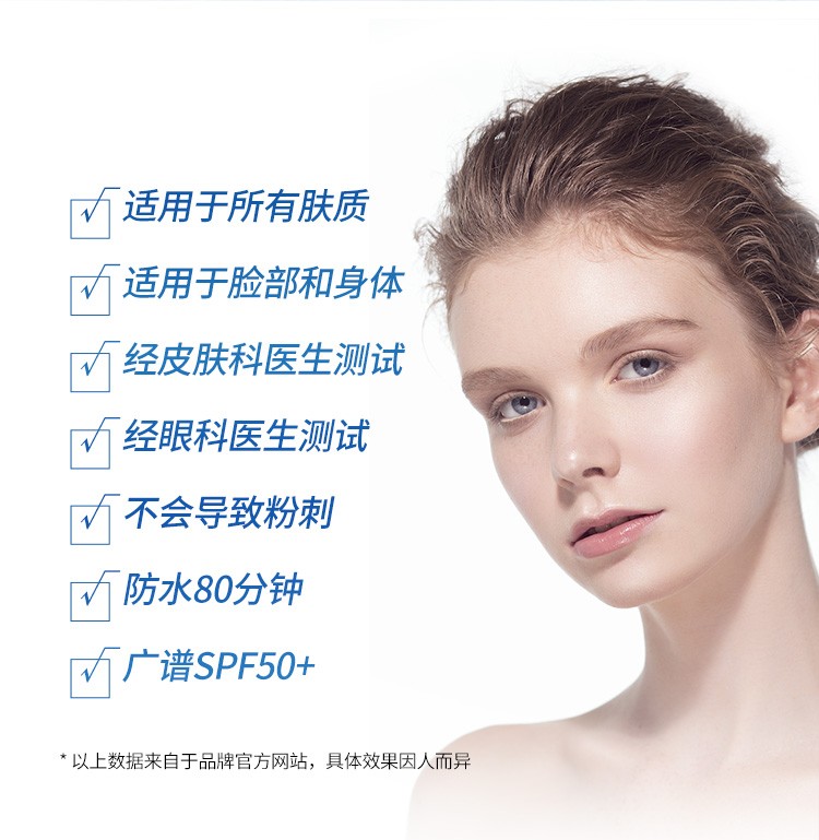 资生堂（Shiseido）蓝胖子防晒霜SPF50隔离新艳阳夏臻效水动力防晒乳 面部50ml（法国版）23.10.16