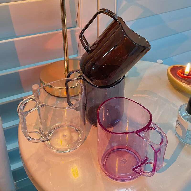 帝达芙美妆工具其他美妆工具浴1室1弧1型1口1漱1口1杯情1侣1手1柄 4个装