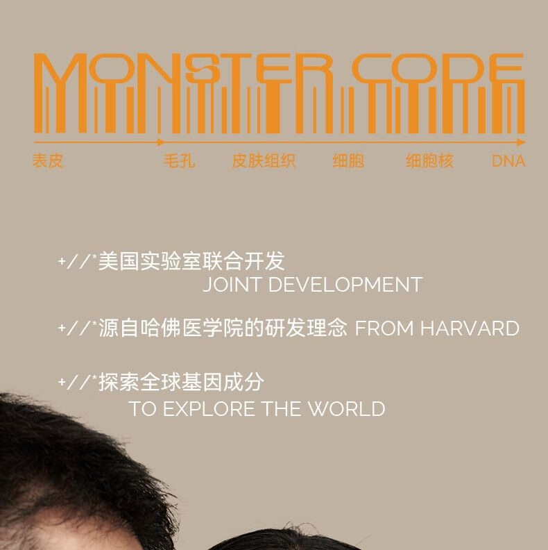 野兽代码（MONSTER CODE）MONSTER CODE野兽代码氨基酸洗面奶洁面乳慕斯男女士深层清洁温和 220ml