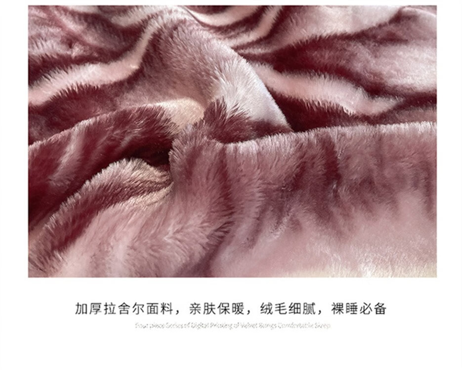 流川枫 加厚拉舍尔毛毯加厚冬季学生宿舍毯子双层盖毯 ST-枫叶 150*200约4斤