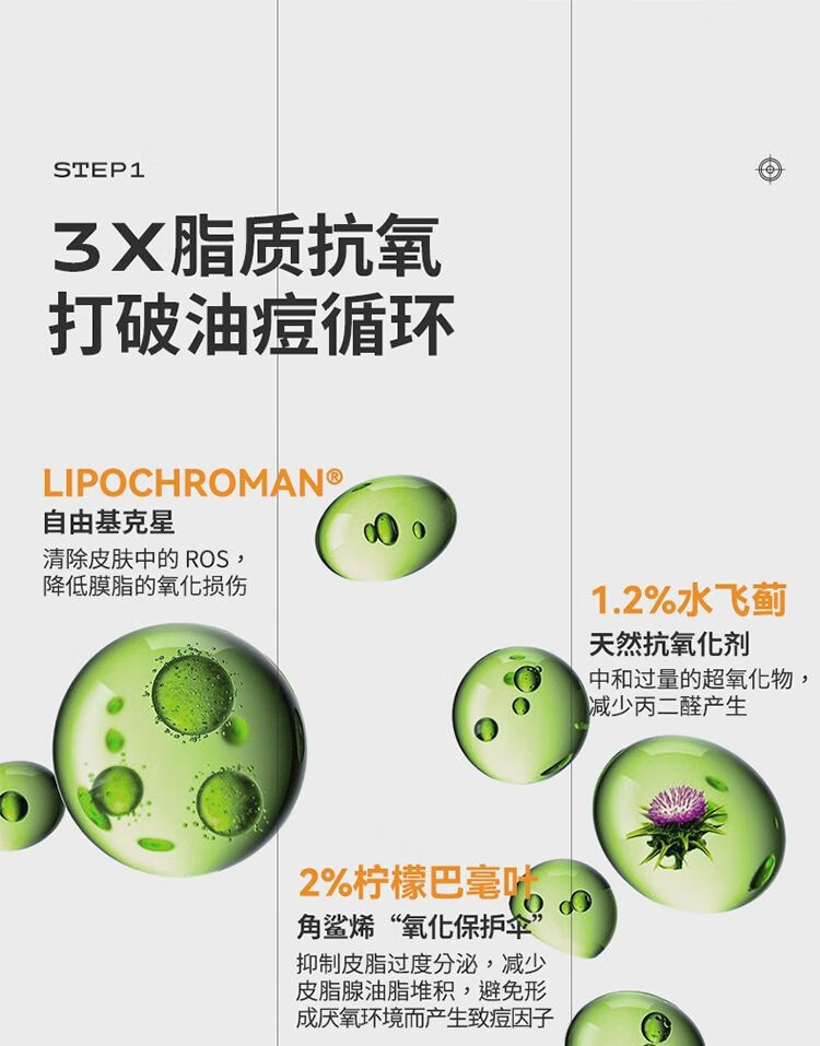 野兽代码（MONSTER CODE）野兽代码嬉油精华液 控油精华 吸油抗氧化油皮油痘肌油皮疏通毛孔 嬉油精华30ml一瓶装