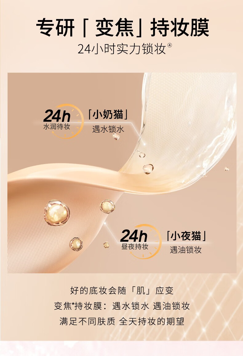 卡姿兰（Carslan） 粉底液遮瑕控油bb霜防水防汗油皮干皮持久持妆保湿水润服帖小奶夜猫不卡粉女 01瓷白色（偏白肤色 遮瑕控油）