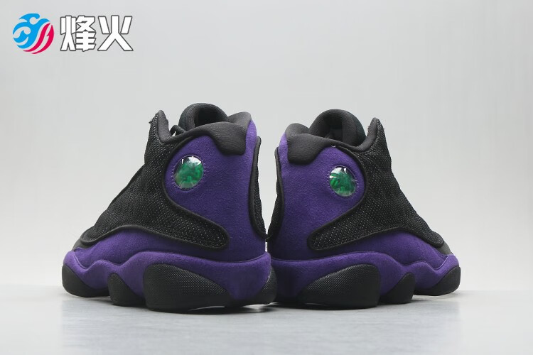 air jordan 13 黑紫,airjordan1mid 烽火体育 air jordan 13 aj13 黑紫葡萄 复古高帮篮球鞋 dj5982 015