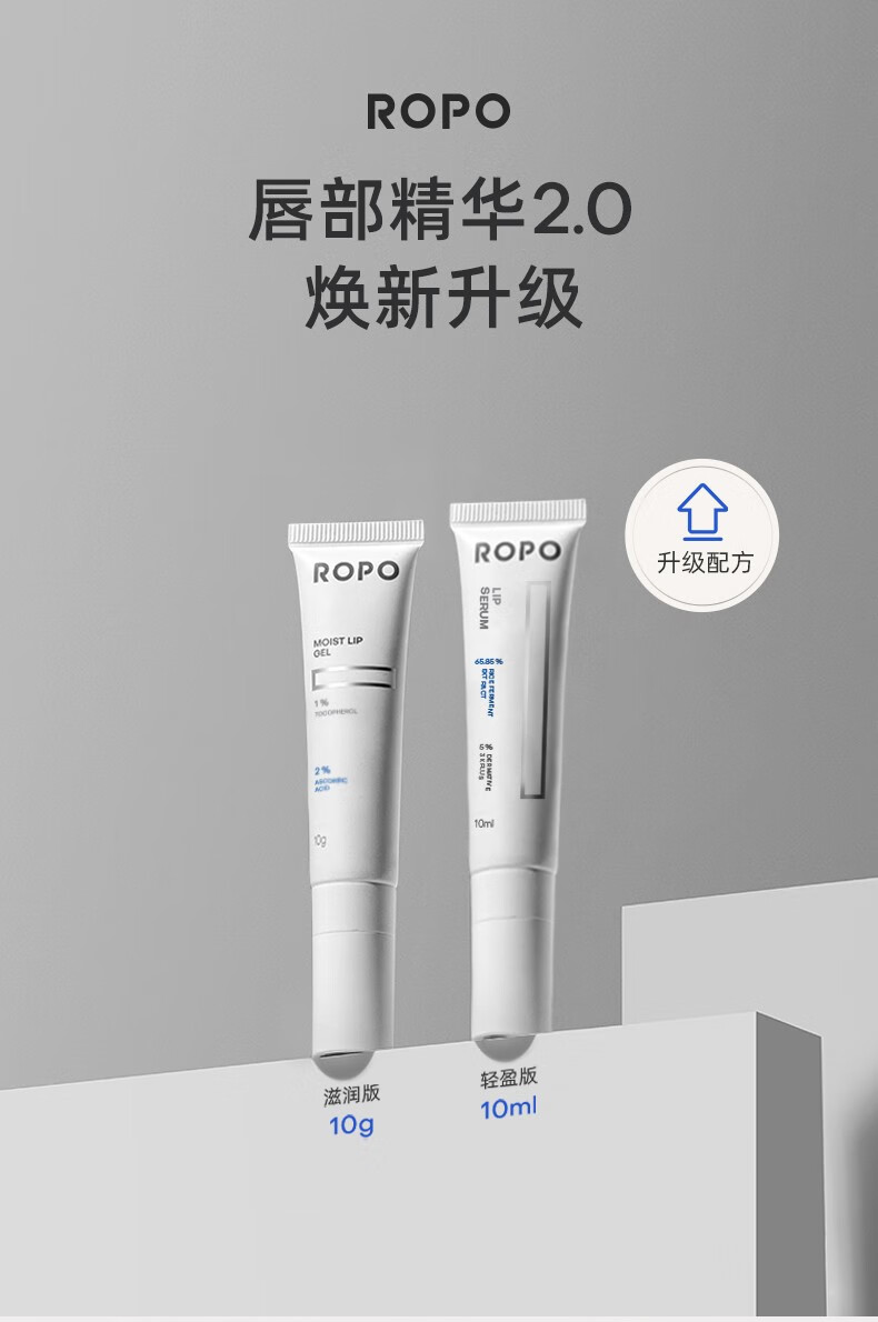 ROPO 唇部精华水润保湿滋润唇部啫喱男女士润唇膏打底 【新款2.0】唇部精华10ml