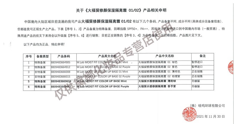 大福留（wlab）韩国wlab妆前乳隔离女隐形毛孔控油保湿提亮持久遮瑕底妆粉色 粉色妆前乳35g/支