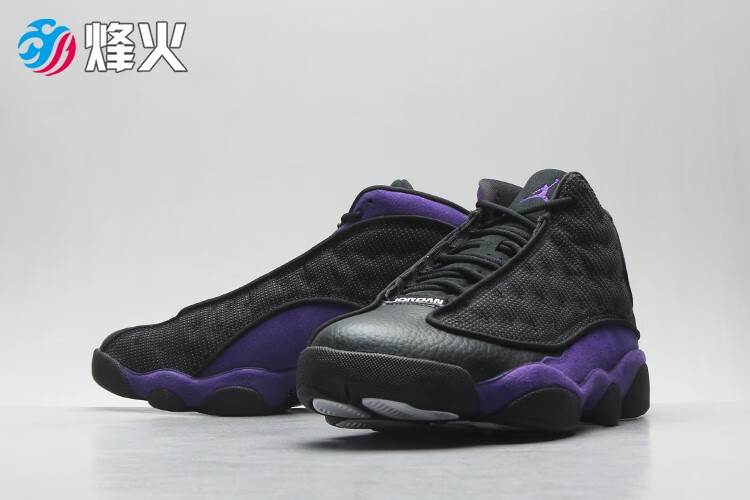 air jordan 13 黑紫,airjordan1mid 烽火体育 air jordan 13 aj13 黑紫葡萄 复古高帮篮球鞋 dj5982 015