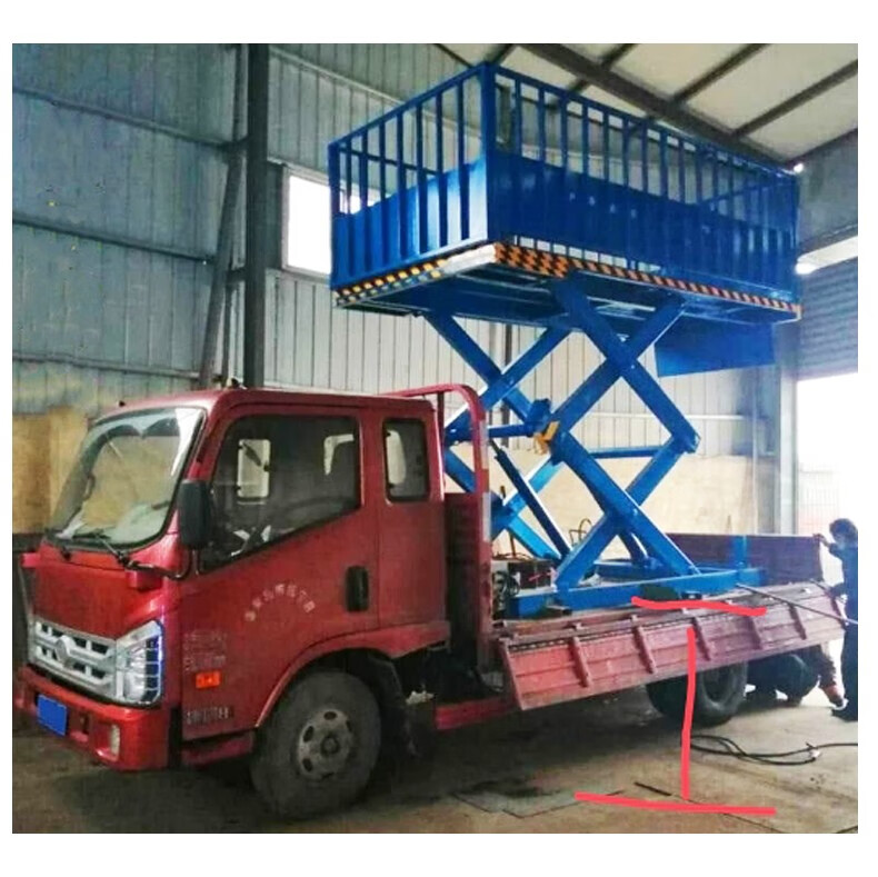 升降机 剪叉式皮卡双排工程车高空云梯 可定做铝合金货车升降车 详情