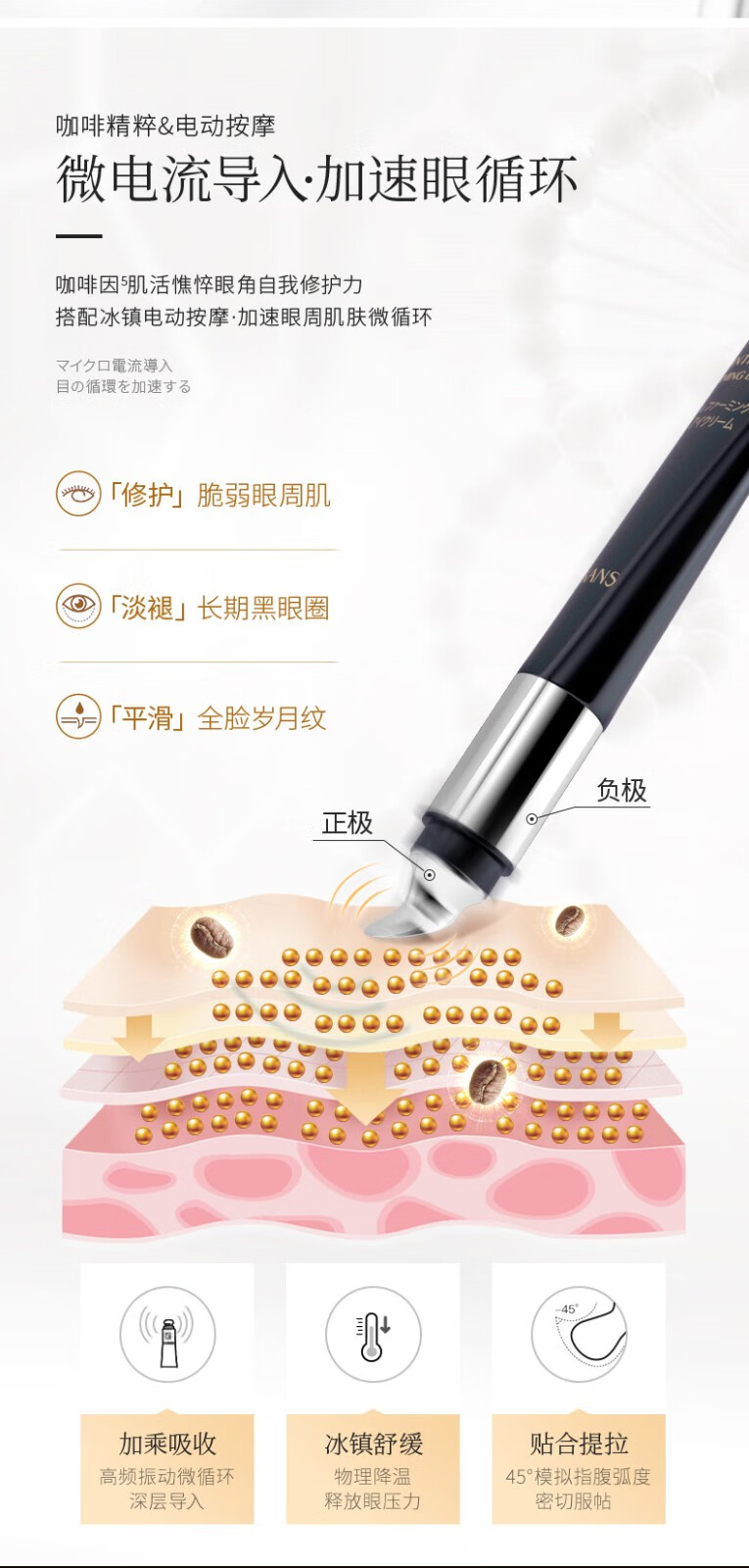 韩束（KanS）护肤品眼霜淡化细纹紧致补水保湿送老婆送妈妈送女友礼物 黑金眼霜奢享三件套