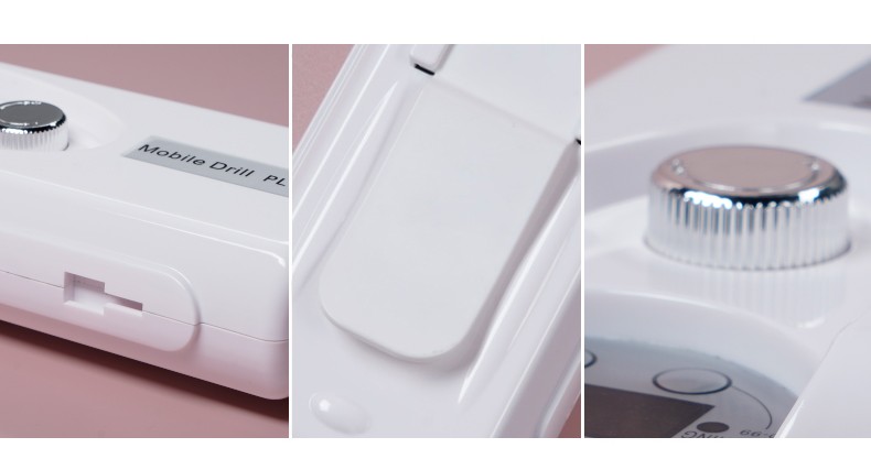 【美甲店推荐】薇林美甲打磨机电动磨甲器小型卸甲机抛光修甲去死皮灰厚甲磨指甲机器工具 官方标配+1个陶瓷头