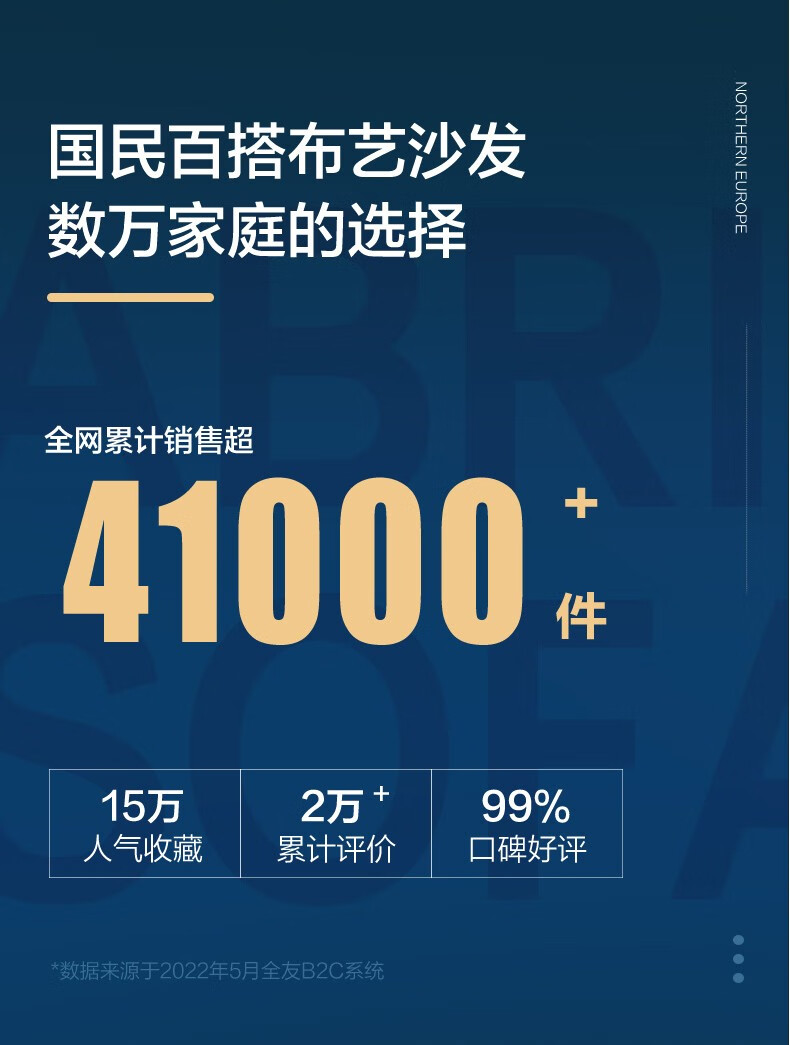 全友家居沙发 北欧布艺多人位沙发组合可拆洗 客厅L型仿棉麻转角布沙发家具102251 A正向布艺沙发(1+3+转)