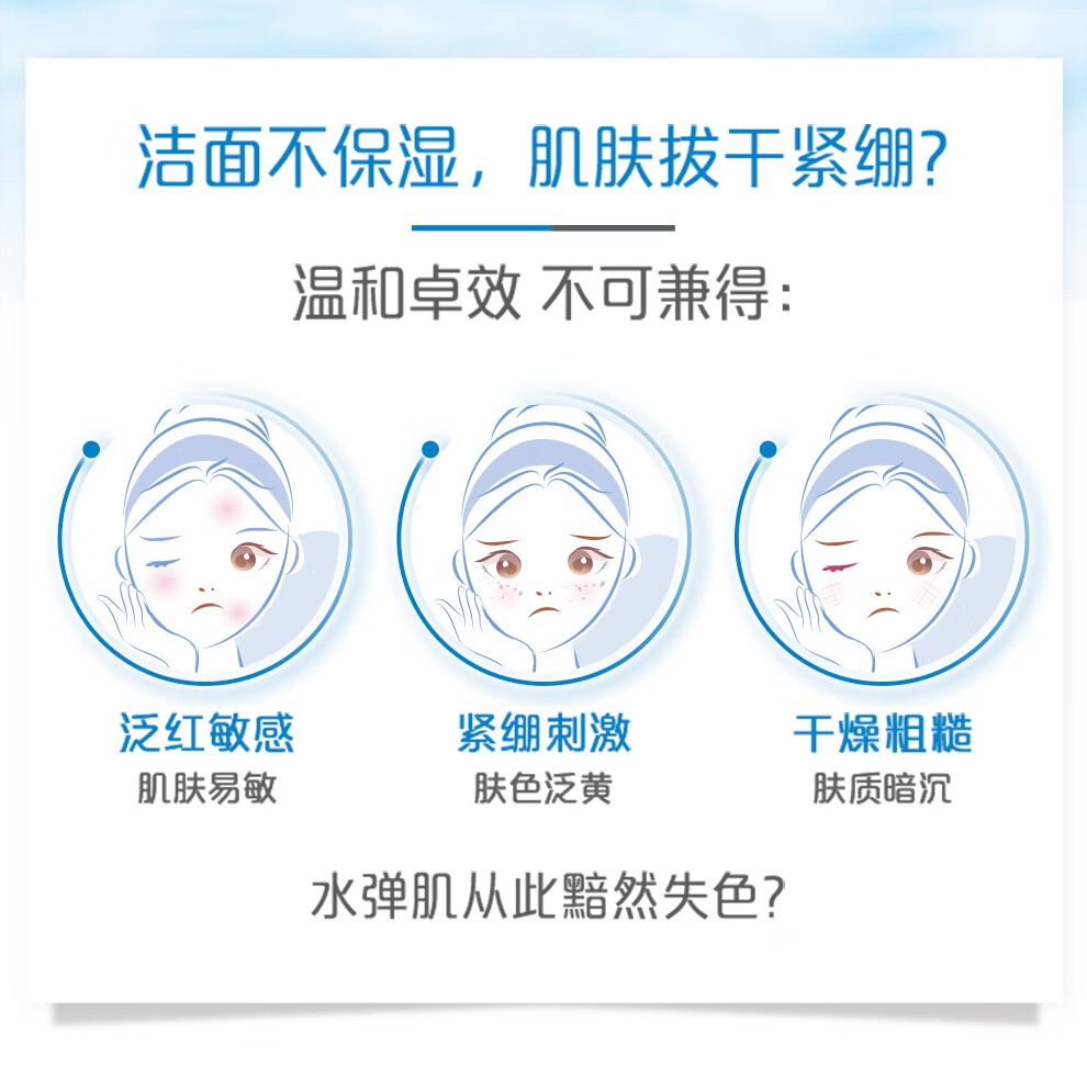 妮维雅（NIVEA）洗面奶女洁面乳清洁滋润补水保湿洁面膏清透学生 凝水活采泡沫洁面乳150g 1支装