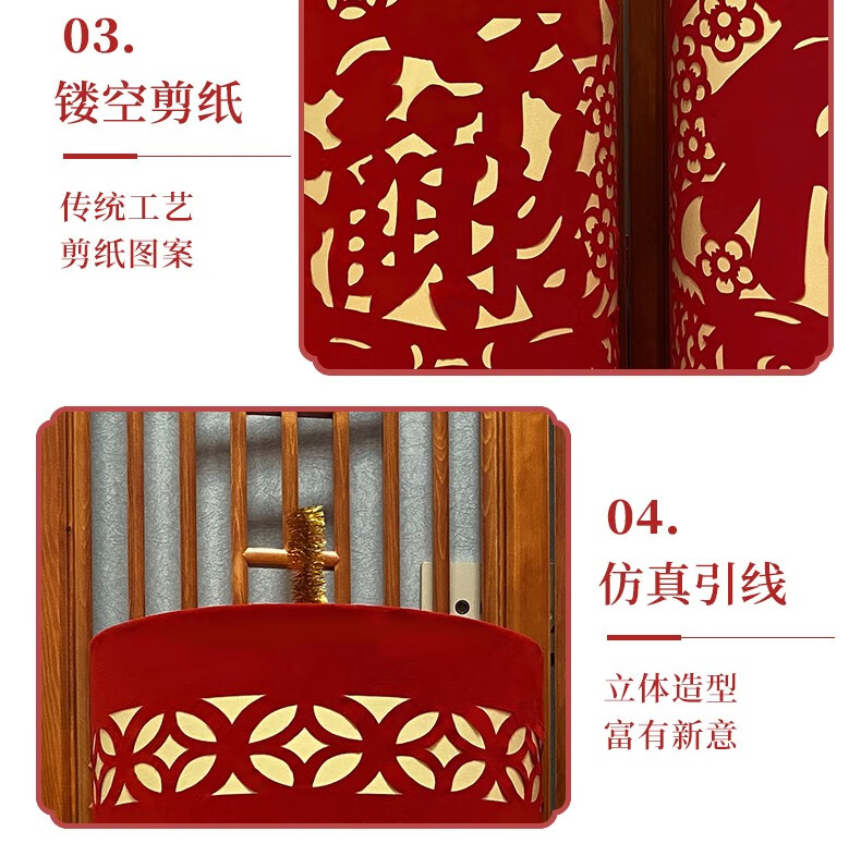 新年装饰用品2022虎年坐炮摆件商场酒店年会春节元旦布置堆头鞭炮 2022年礼盒[一套4个]见图二