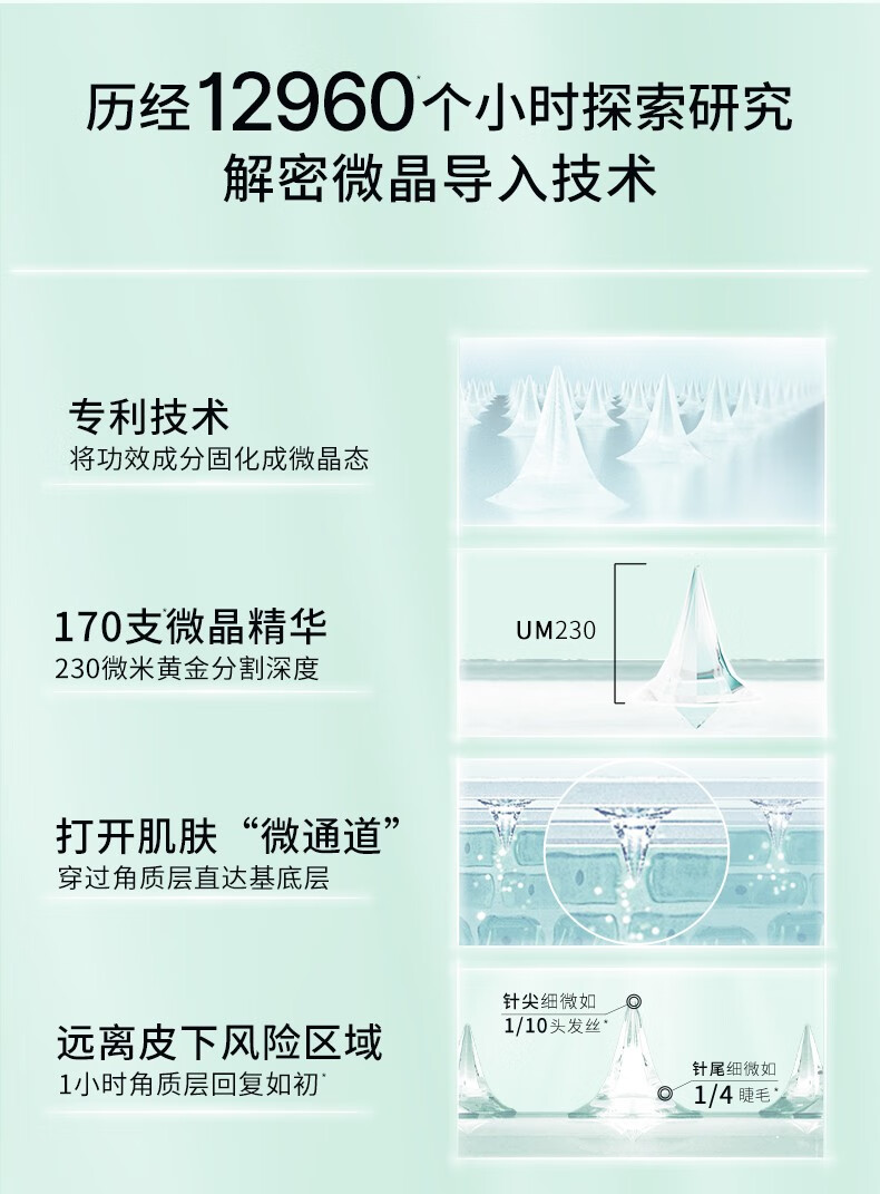 悦肤达（Reveda）痘痘贴小痘钉玻尿酸芙微晶净痘清颜贴祛痘贴小豆丁隐形固态精华 6片装（62mg/片）