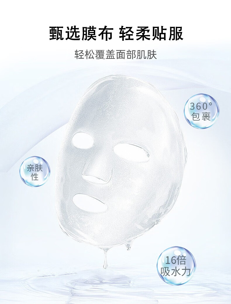 敷益清冰感舒缓水光安护贴男女士搭晒后修复敏感肌面膜深度补水保湿面膜 晒后水光冰感面膜2盒10片