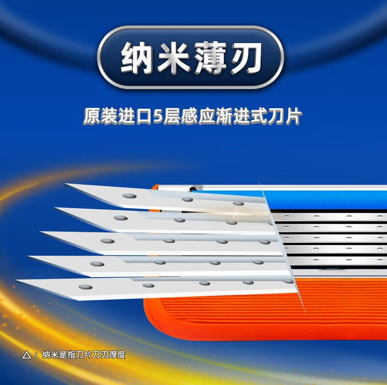 吉列（Gillette） 吉列锋隐手动剃须刀锋速5男士刮胡刀五层刀头  致顺1刀架4刀头+沥水底座