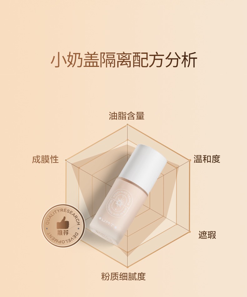 UMT小奶盖酵母养肤隔离乳30g【效期至24年4月】 朦胧幻紫(提亮肌肤)