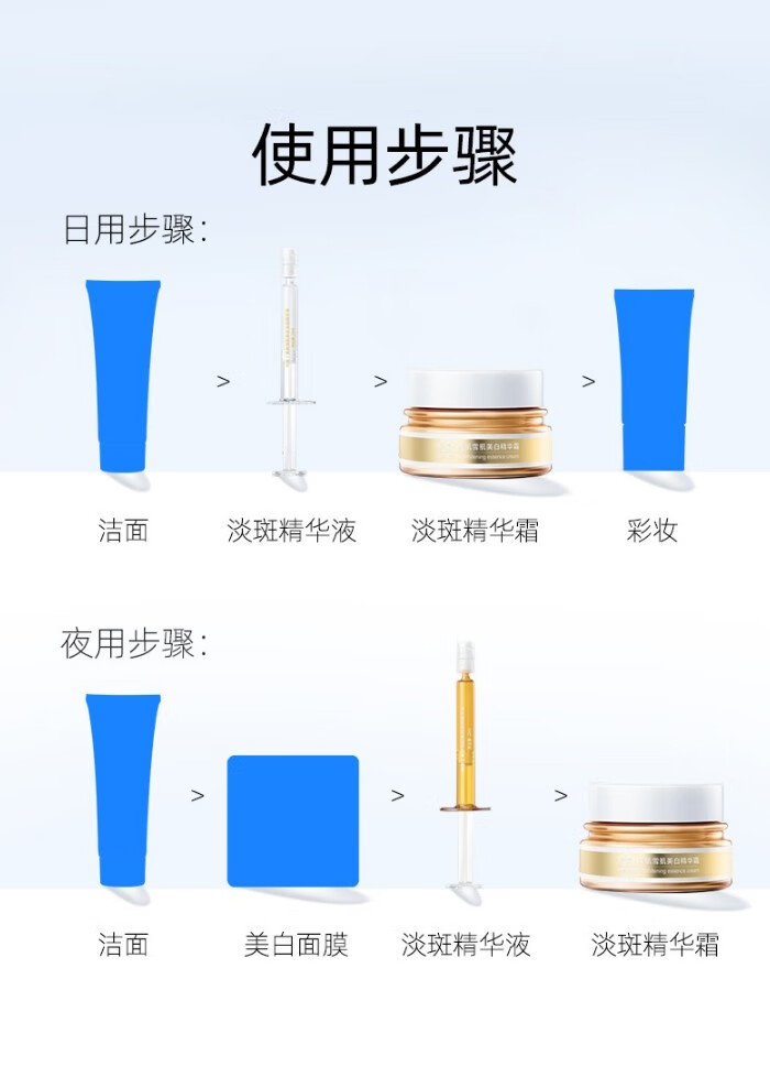 婷美淡斑官方美肌雪肌美白淡斑精华液淡斑美白套装美白淡斑护肤品礼盒 美白雪肌2盒158