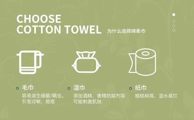菲脂洗脸巾抽取式纯棉吸水不掉毛洗面巾面巾纸洁面巾一次性毛巾 5包