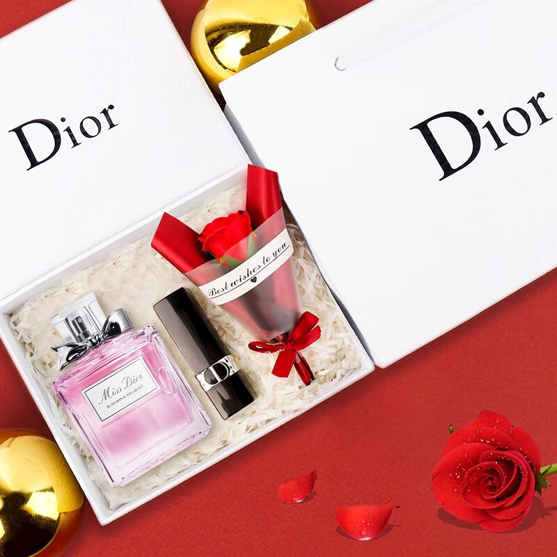 DIOR迪奥口红999哑光720唇膏迪奥香水礼盒套装生日礼物女送女友老婆 【王牌礼盒】999哑光#经典正红