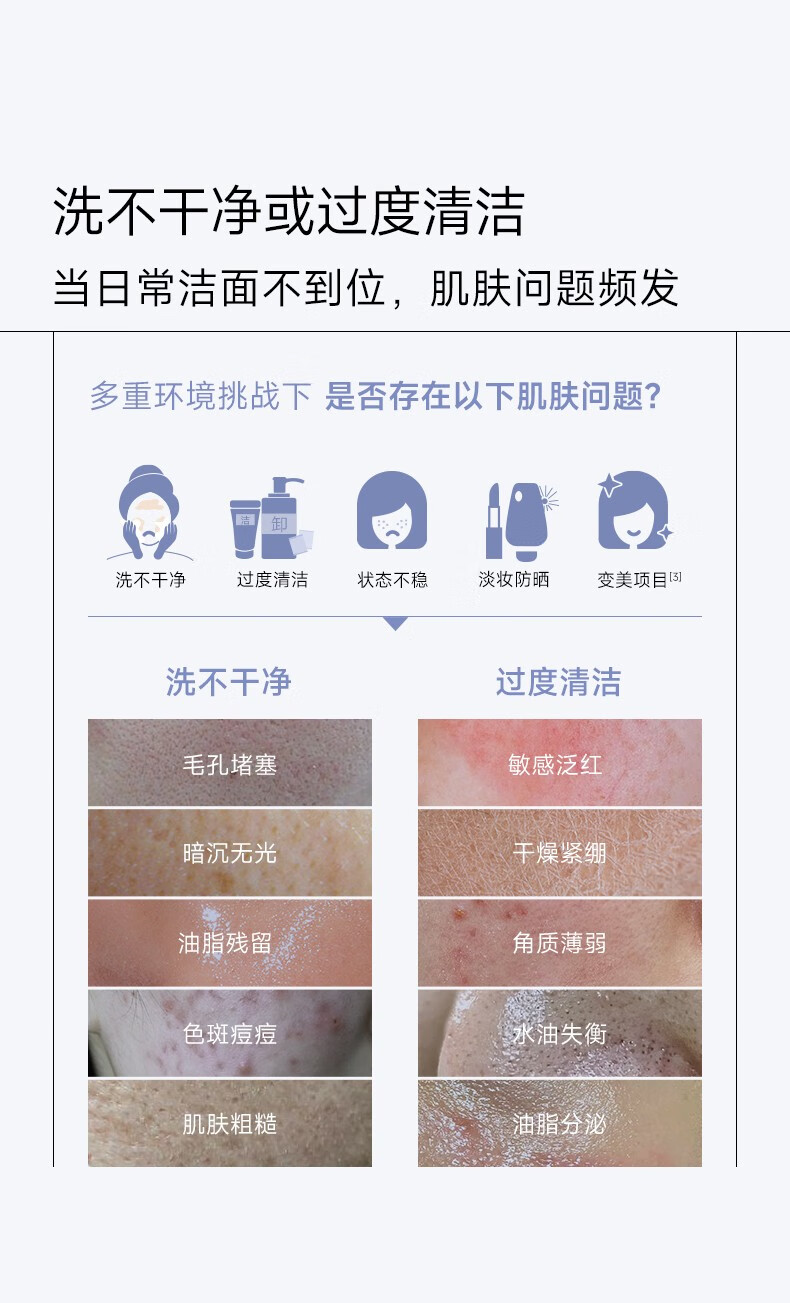 可复美吨吨洁面慕斯 氨基酸藻萃净润洁面慕斯 温和清洁 沁润保湿 吨吨洁面慕斯150ml