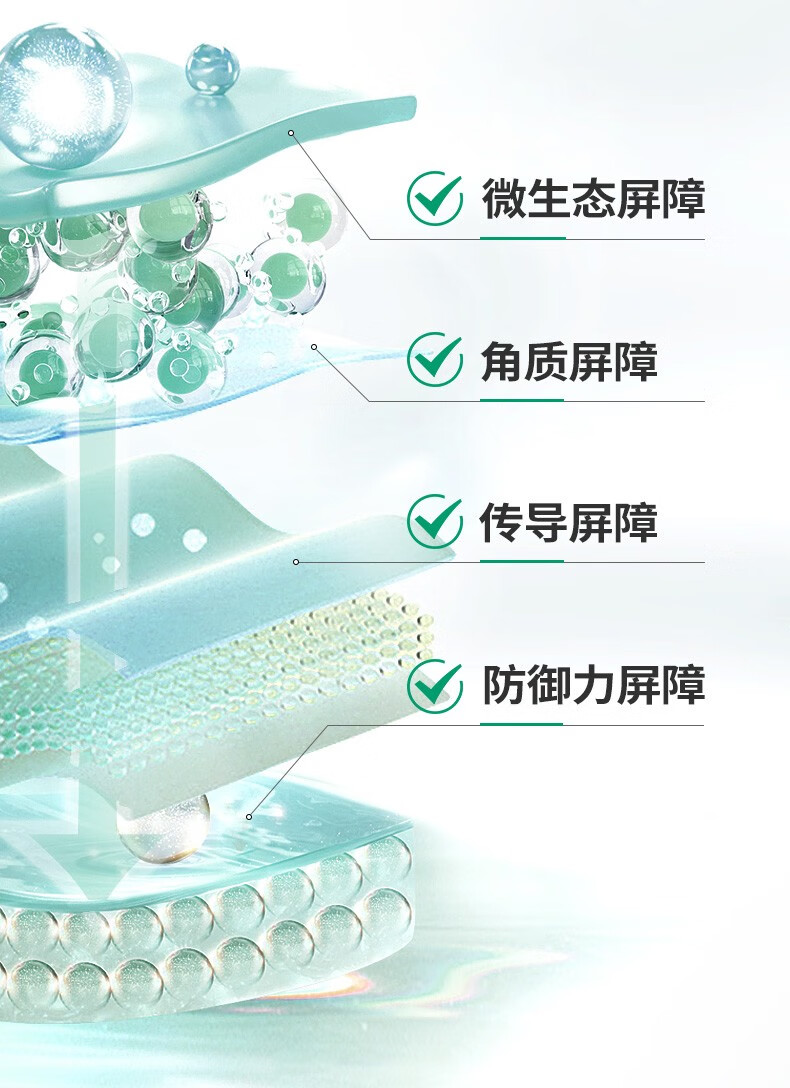润百颜玻尿酸屏障调理面霜30g白纱布保湿修护补水保湿面霜护肤品女 屏障调理面霜30g