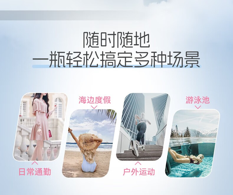 娜丽丝娜丽丝防晒喷雾90g学生户外防水耐汗面部高倍防晒霜军训不油腻 90g