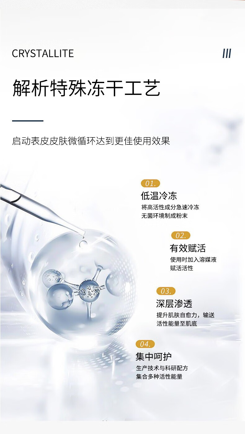 琦憶琦憶海绵微晶i针冻干套盒 小绿膜植物焕肤微晶 美容院专业用同款 一盒装海绵微晶