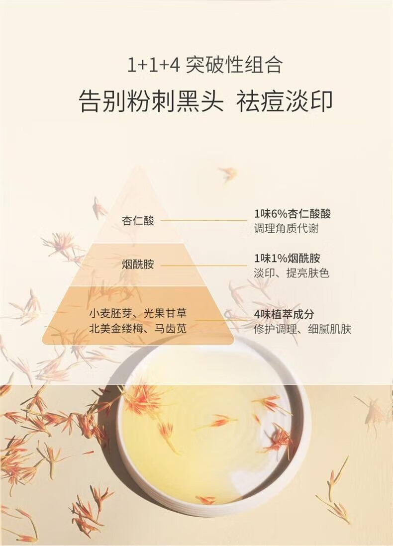 TOCITOCI6%杏仁酸焕肤精华液闭口刷果酸收缩毛孔面 一瓶30ml