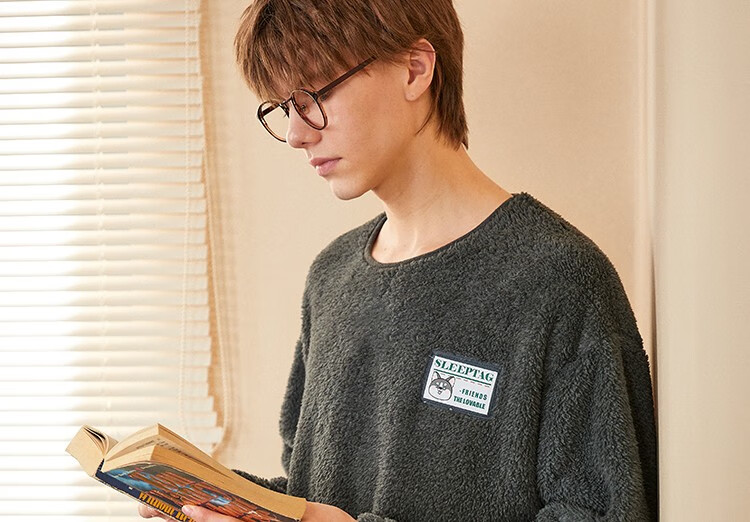 GUKOO 果壳 男士格子珊瑚绒保暖家居服套装 多款 69元包邮 值值值-买手聚集的地方